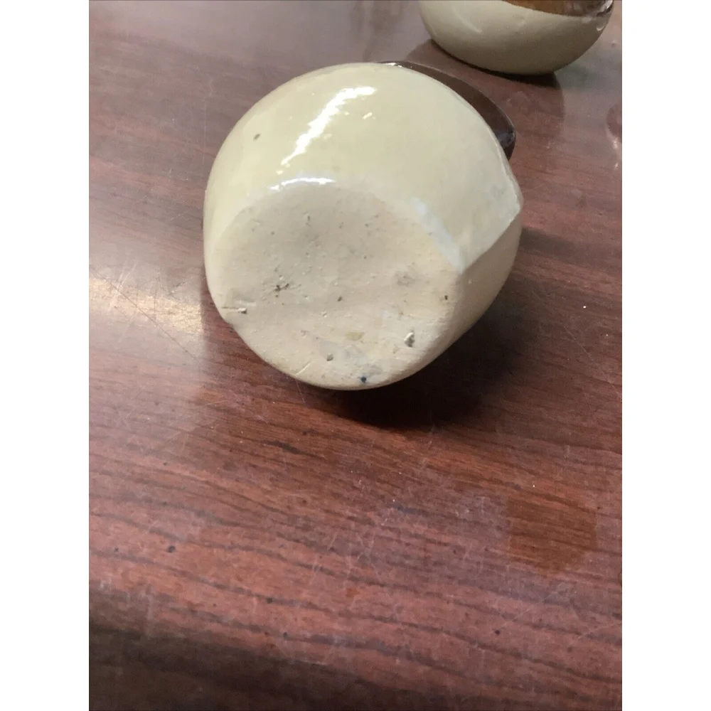 4 Ounce Syrup Pitcher Brown Glaze Pottery